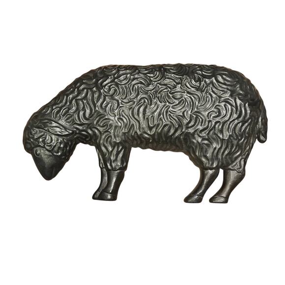 Vintage 1989 Union Products Lamb Black Sheep Blow Mold Nativity Christmas READ - Picture 4 of 4